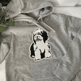 Hoodie With bob tail dog patch